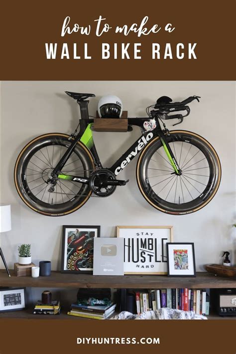 DIY Wall Mounted Bike Rack - DIY Huntress