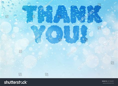 Thank You Cloud Message On Water Stock Illustration 291764291