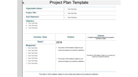 Project Plan Template Ppt Powerpoint Presentation Layouts Objects