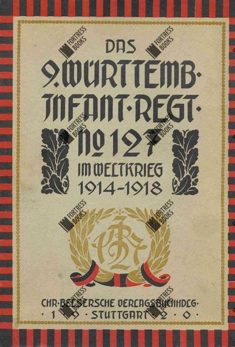 Fortress Books The Th W Rttemberger Infantry Regiment Nr In