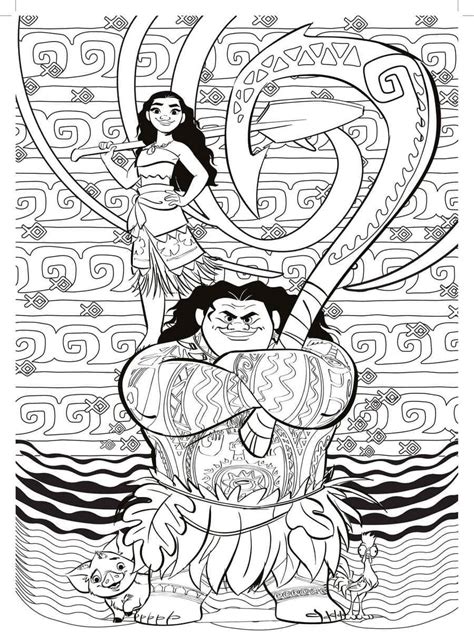 Desenhos De Moana Para Colorir Pintar E Imprimir ColorirOnline