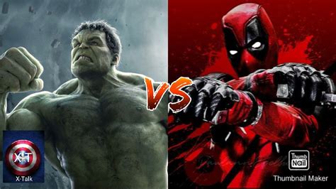 Most Interesting Fight Hulk Vs Deadpool Result By Comics X Talk