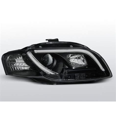 Phares Avant Tube Light Drl Audi A B Noir