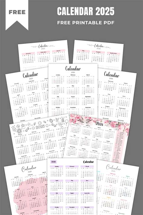 2024-2025 Calendar Printables | FREE PDF