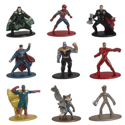 Os Vingadores Guerra Infinita Marvel Nano Metalfigs Bonecos De