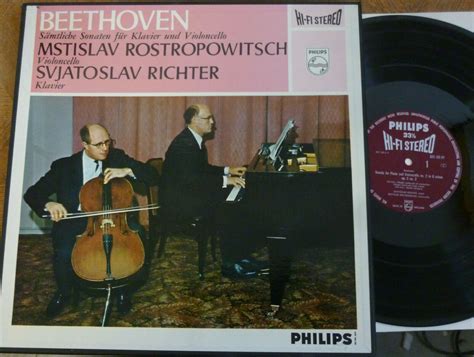 Popsike Rostropovich Richter Beethoven Cello Sonatas