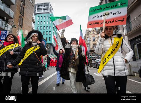 Nicolas Landemard Le Pictorium Demonstration Of Iranians At The