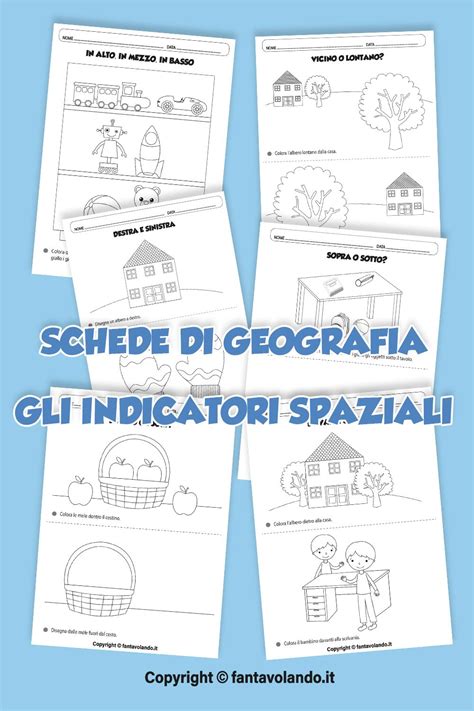 Schede di geografia gli indicatori spaziali Geografia Attività