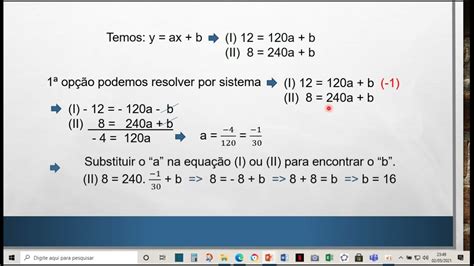 Sequência 2 Parte 3 Equação Linear Coeficiente Angular E Linear Da