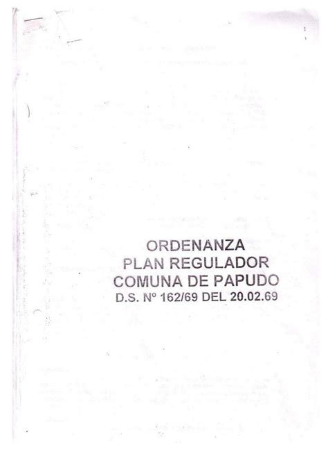 Plan Regulador Comunal Papudo Ordenanza By Arquitectura Estructuras