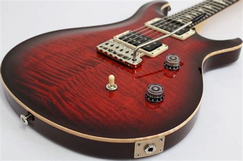 Prs Ce Fire Red Burst Blues Angel Music