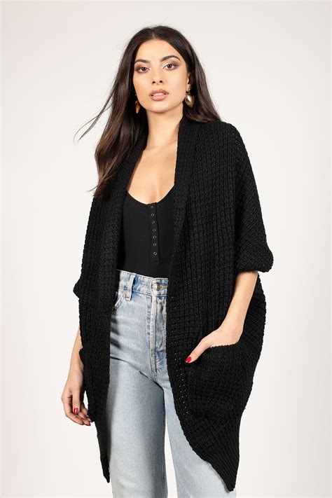 Dakota Knit Cardigan In Black 20 Tobi Us