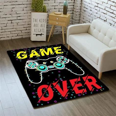 Tapis Chambre 3D Moderne Gamepad Gamer Ado Enfant Garçon Salon Tapis