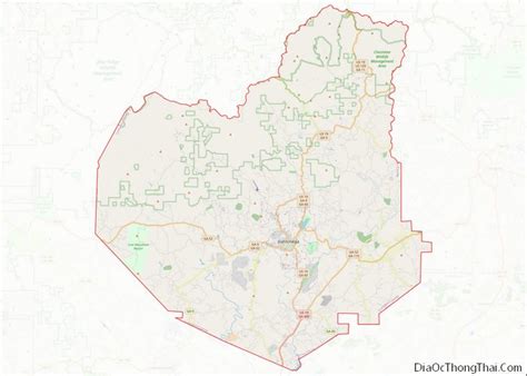 Map of Lumpkin County, Georgia - Thong Thai Real