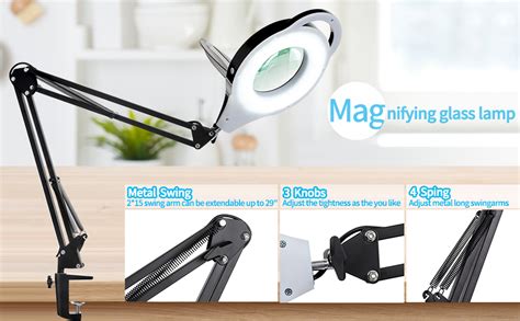 X Magnifying Lamp With Clamp Kirkas Lm Super Bright And