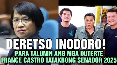 FRANCE CASTRO TATAKBONG SENADOR 2025 PARA ILALAMPASO AT TALUNIN ANG MAG