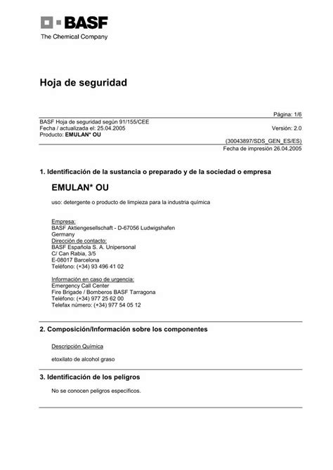 Pdf Hoja De Seguridad Pdf File En La Pr Ctica El Tiempo De