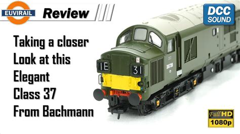 Review Bachmann Class 37 0 32 791ds D6739 Br Green Small Yellow Panel Dcc Sound Fitted