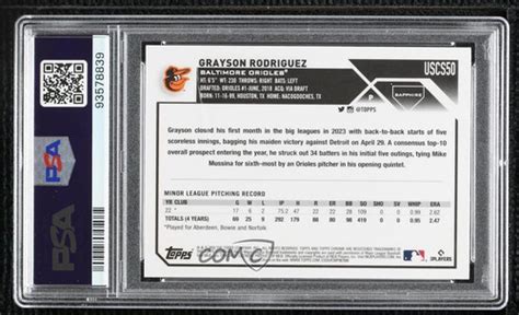 2023 Topps Chrome Update Sapphire Edition Orange 25 Grayson Rodriguez