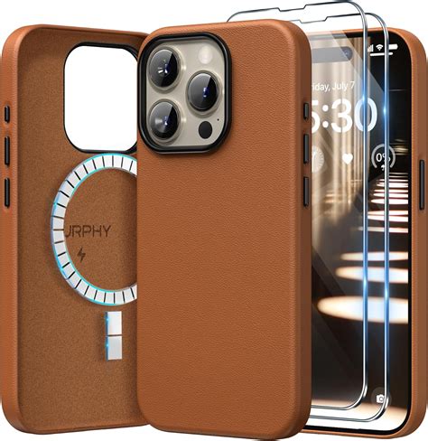 Amazon SURPHY Designed For IPhone 15 Pro Leather Case With Screen