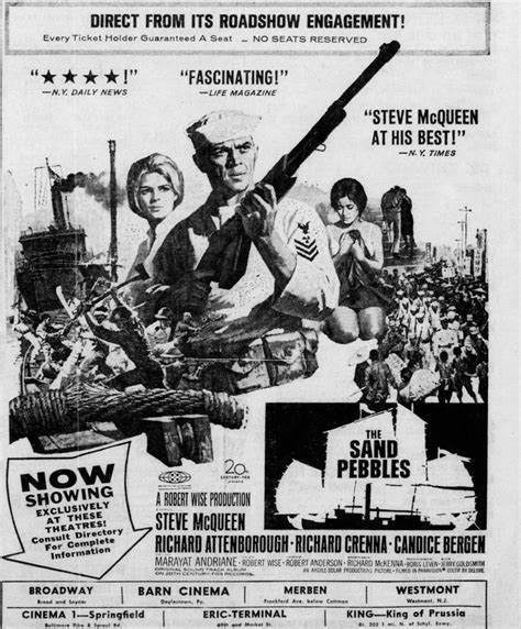 Ad For The Sand Pebbles Starring Steve McQueen Richard Attenborough