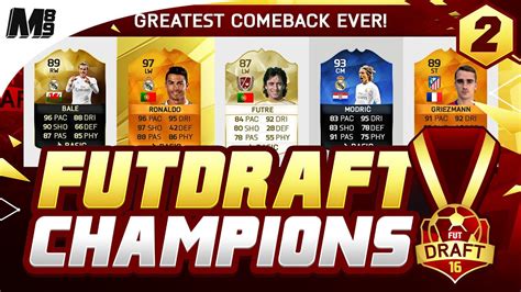 BEST FUT DRAFT COMEBACK EVER FUT DRAFT CHAMPIONS 2 FIFA 16