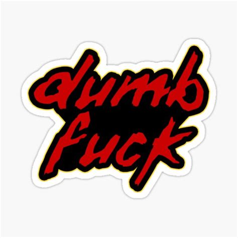 Dumb Fuck French House Music Logo Parody Sticker For Sale By YabYumShop Redbubble
