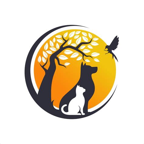 Veterinary logo, Cat and dog logo design, Pet Care, vet clinic logo ...