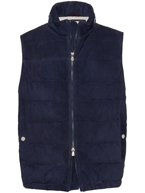 Brunello Cucinelli High Neck Padded Gilet Farfetch