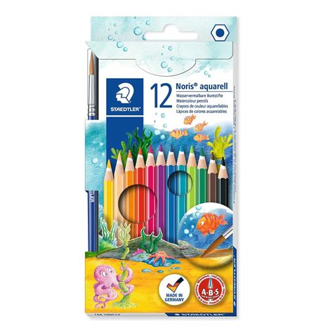 Lápis De Cor Staedtler Aquarelável 12 Cores 14410NC12 Papelaria Criativa