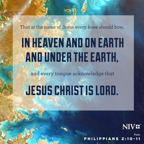 NIV Verse Of The Day Philippians 2 9 11 Names Of Jesus