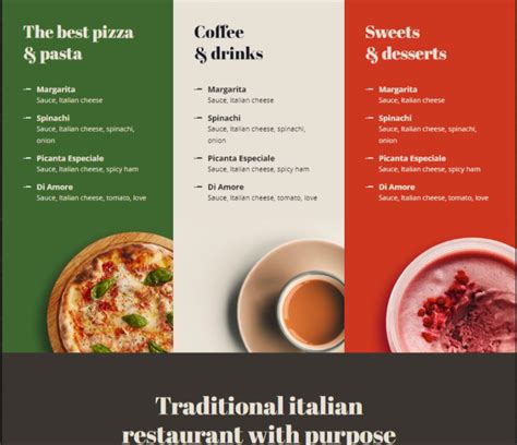 Pizza website on Behance