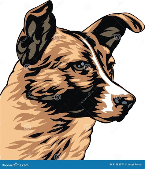 perro ilustrado imagen de archivo imagen