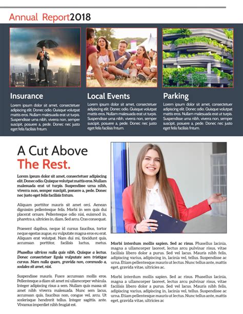 Classic Real Estate Newsletter Template Mycreativeshop