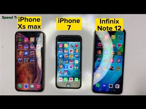 Iphone Xs Max Vs Vivo V Vs Infinix Note Speed Test Iphone Xs Max