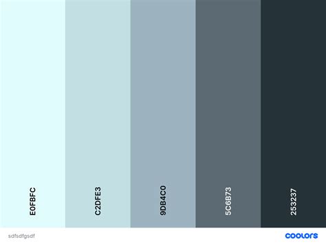 Color schemes on Behance