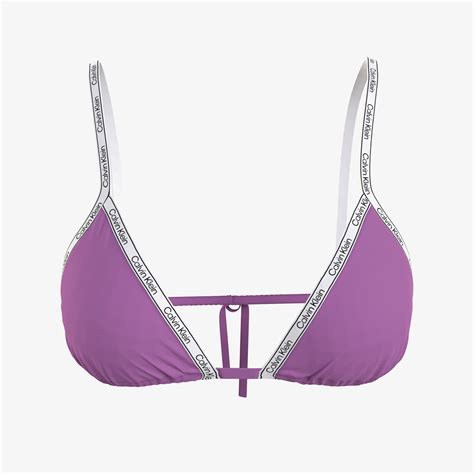 Calvin Klein Triangle Rp Kadın Mor Bikini KADIN Mayo Bikini SuperStep