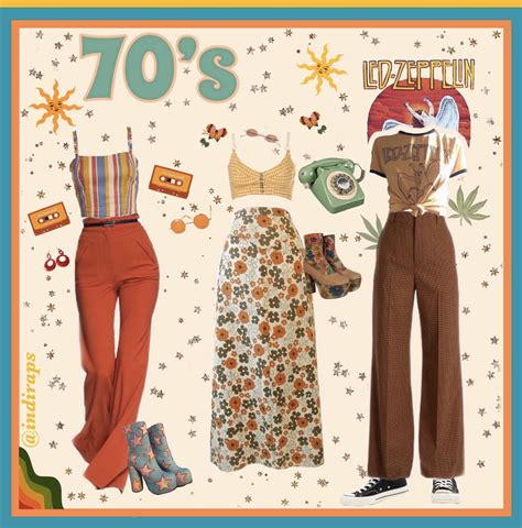 70s MooDBoaRD Indiraps 70s Inspired Outfits Vintage Outfits Hippie