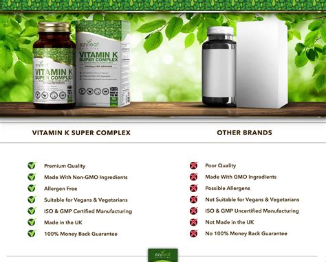 Ezyleaf Vitamin K Super Complex Veg Capsules Vitamin K Ezyleaf