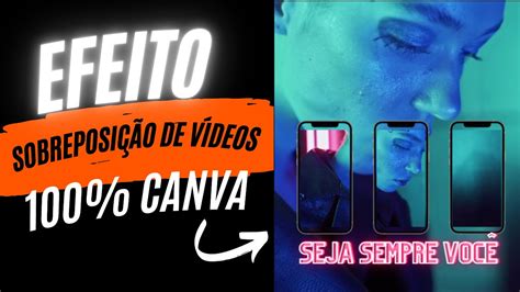 Canva Como Fazer Efeito De Sobreposição De Vídeos Continuados Youtube