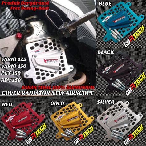 Jual Cover Radiator Hrc Vario 125 Vario 150 Pcx Adv Almunium Shopee Indonesia