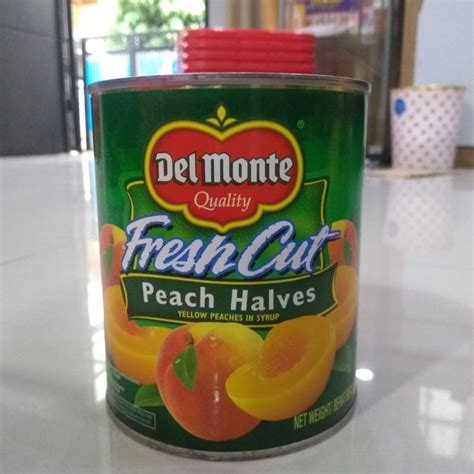 Jual Kalengbuah Del Monte Peach Halves 825Gr Yellow Peach In Syrup