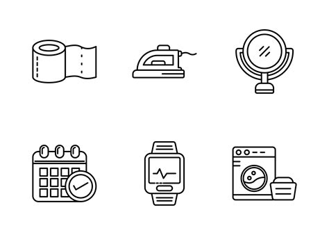 Everyday Stuff Vector Icon Set 17463796 Vector Art At Vecteezy