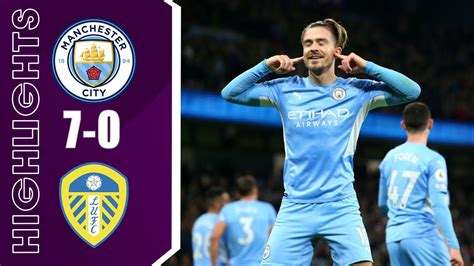 Manchester City vs Leeds United 7-0 Highlights | Premier League - 2021/ ...