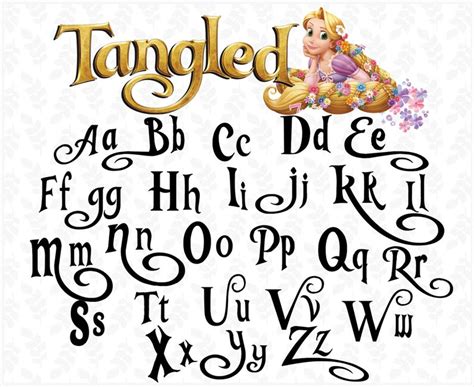 Tangled Svg Tangled Font Ttf Alphabet Svg Letters Svg Font Svg Svg