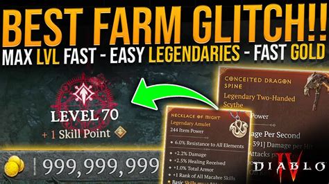 Diablo Fast Max Level Easy Legendaries Unlimited Gold Farm Glitch