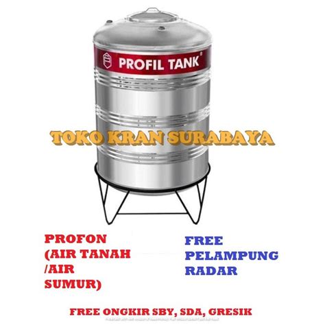 Jual Tangki Air Tandon Toren Stainless Profil Tank PROFON Tipe PS