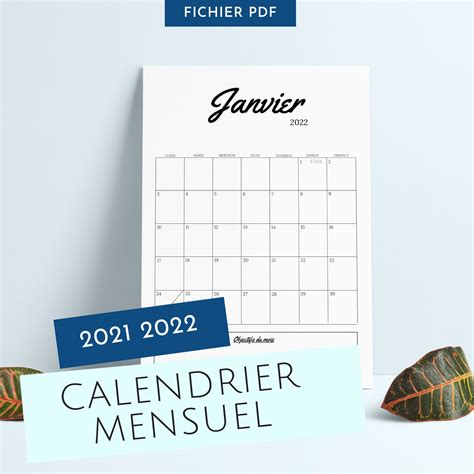 Calendrier Mensuel 2021 2022 Agenda 2021 2022 Agenda Etsy