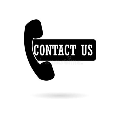 Contact Us logo email stock illustration. Illustration of sentence ...