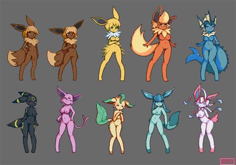 Post 5808318 Eevee Espeon Flareon Glaceon Jolteon Leafeon Porkyman